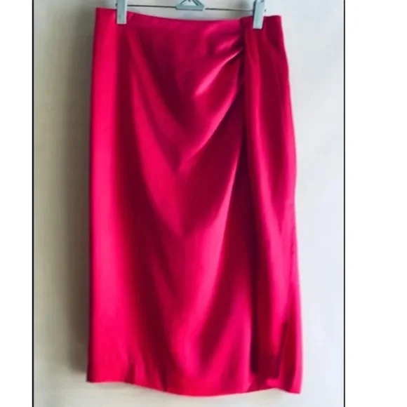 J. CREW Skirt Sarong Lined Midi Beach-To-Street Summer Pink Size 6 - Picture 4 of 6
